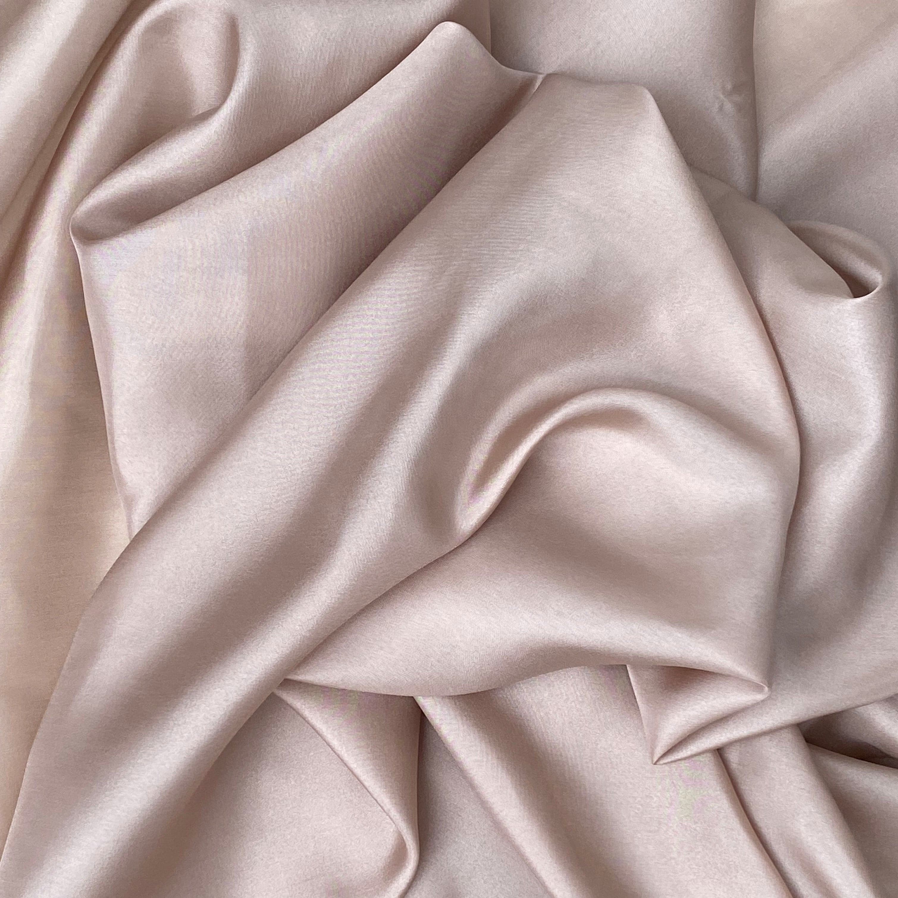 Tea Rose Habotai — soft with a light, airy drape and a smooth satin finish, 100% mulberry silk, 140cm wide