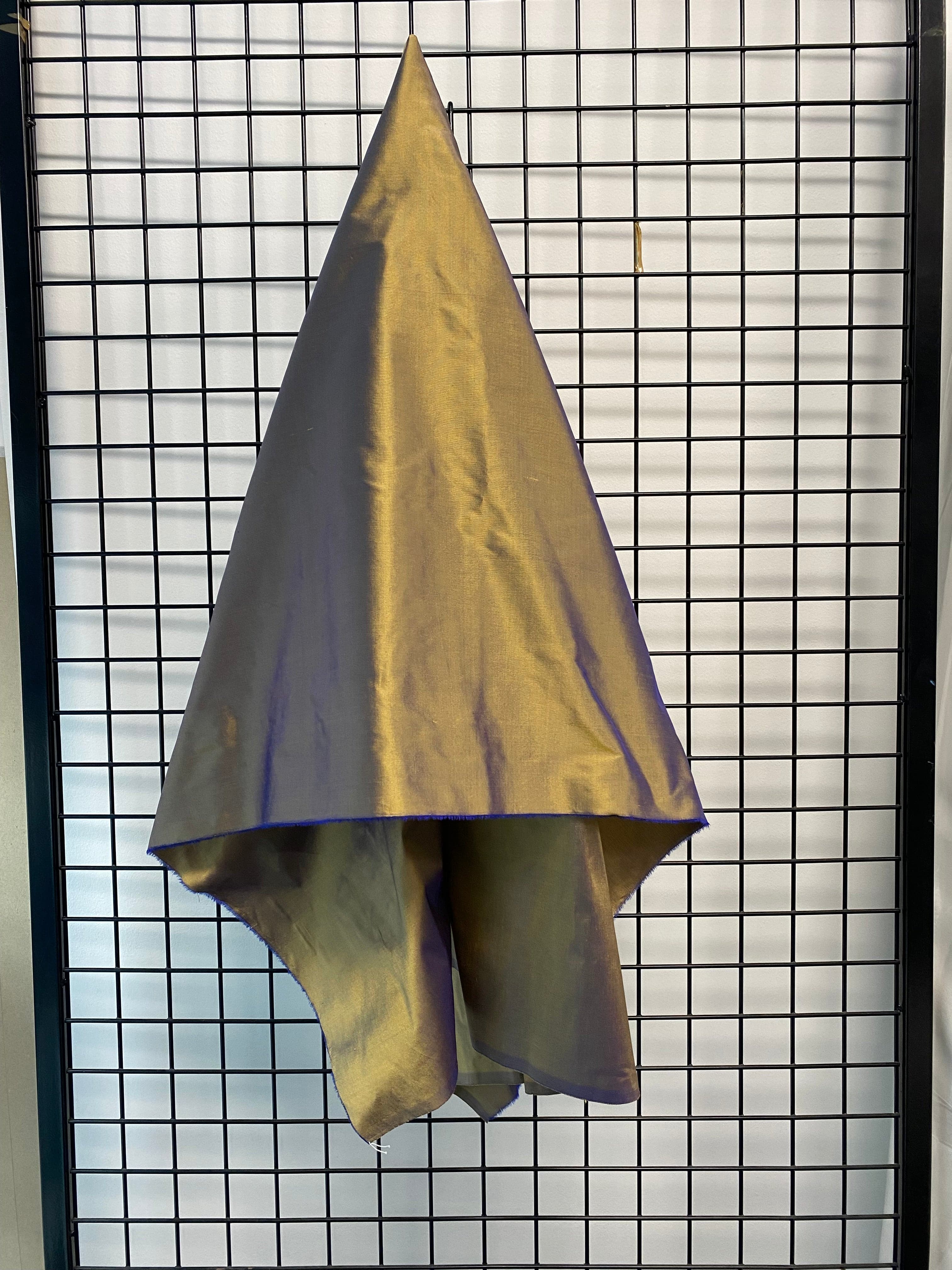 Sepia Silk Dupion — mid-weight and crisp with a lightly slubbed texture, 100% silk, 137cm wide