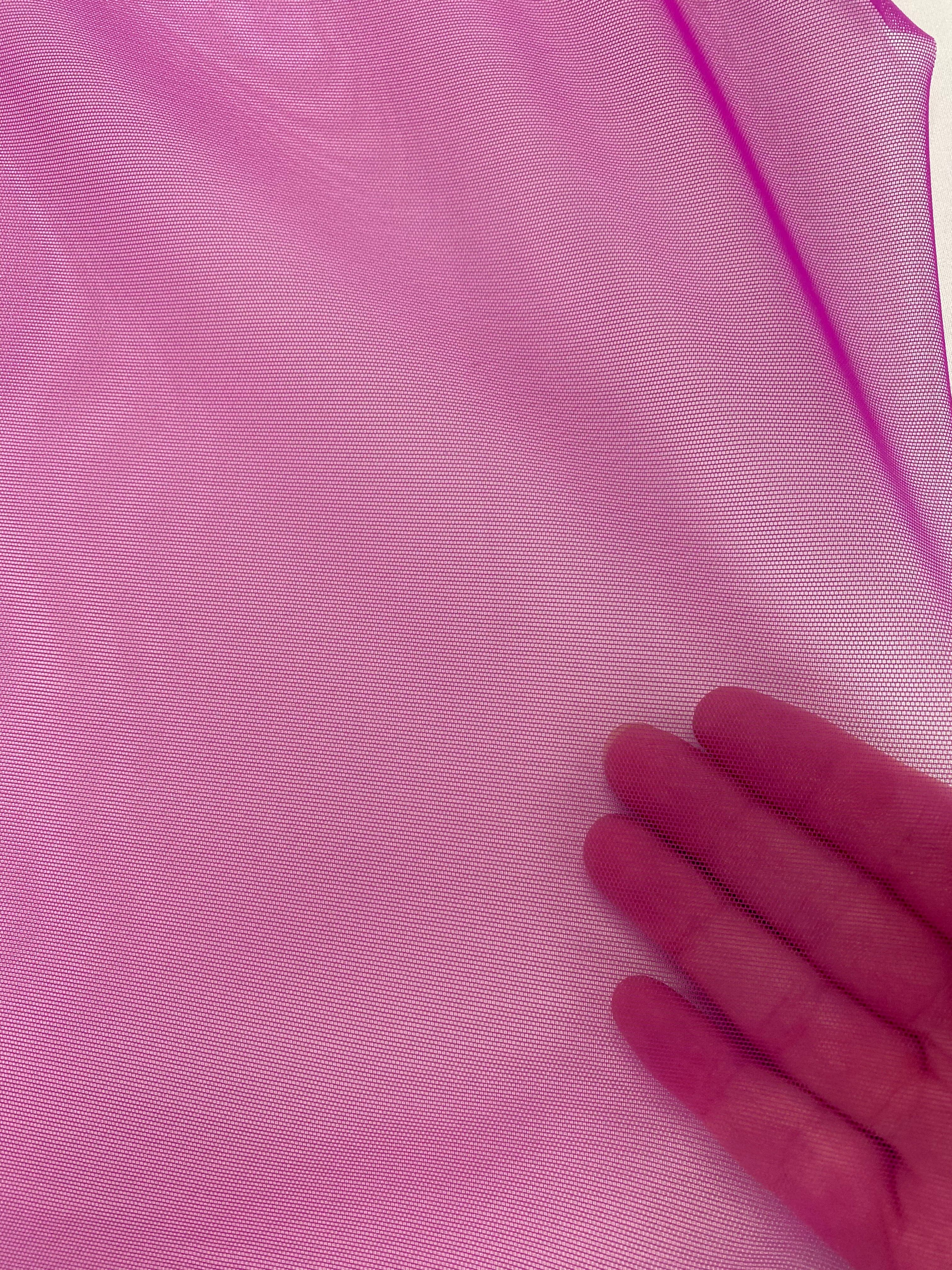 Fuchsia Power Net — a fine two-way stretch net, ideal for lingerie and appliqué