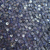 Navy Sequin Georgette — heavily sequined on a 100% silk georgette base, with sequins running the length, 110cm wide
