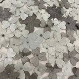 Gunmetal Floral Embellished Tulle — featuring floral motifs, a 3D floral design and hand-beading, 100% polyamide, 110cm wide