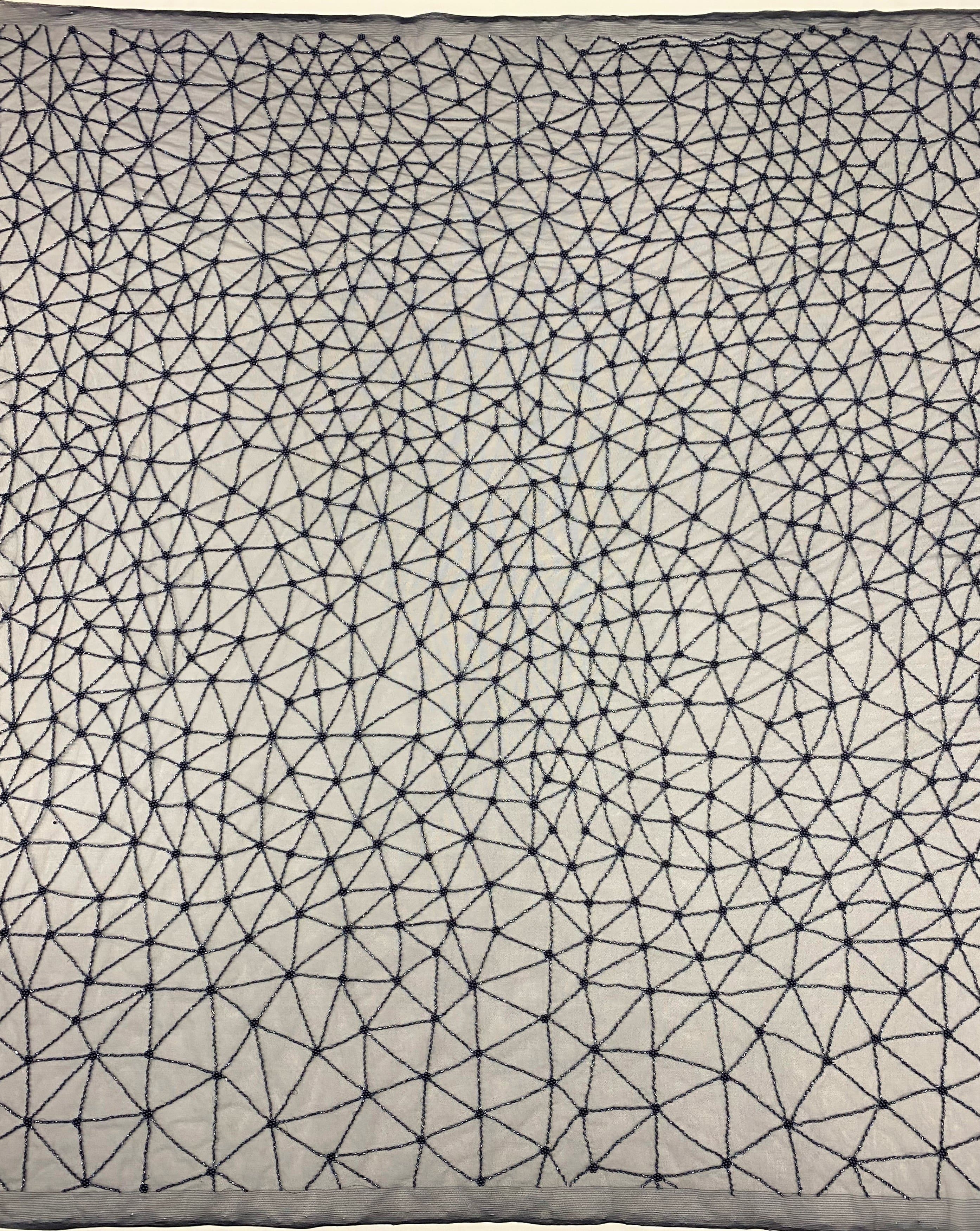 Embellished Tulle — featuring hand-beading, 100% polyester, 140cm wide