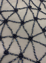 Embellished Tulle — featuring hand-beading, 100% polyester, 140cm wide