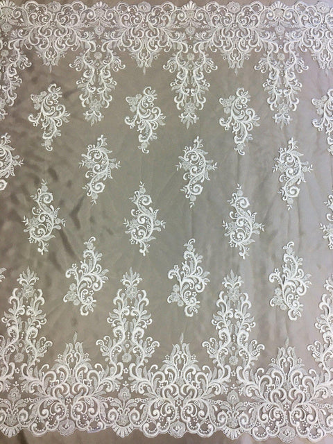 Embroidered Tulle Lv10566 Ivory
