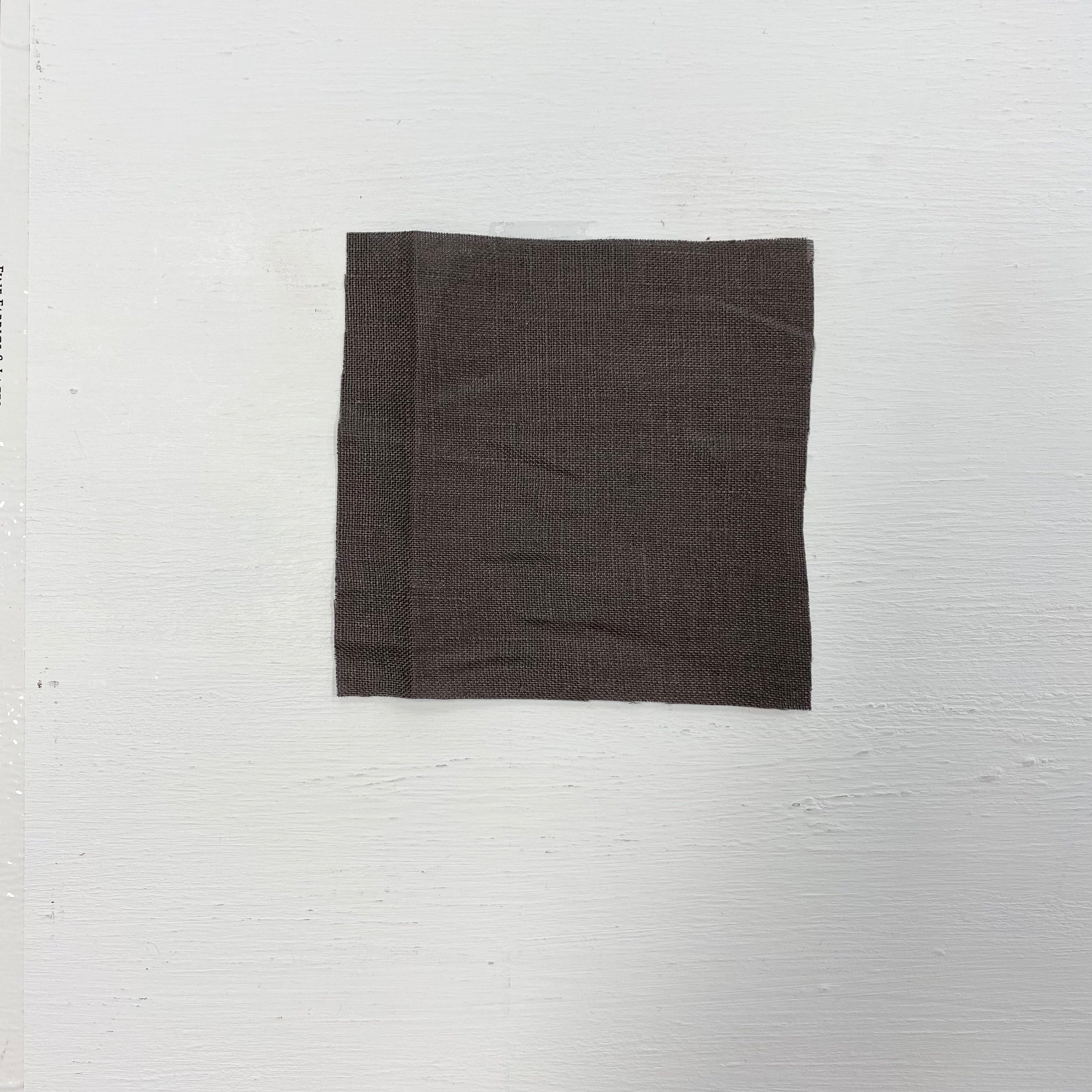 New Slate Linen — mid-weight plain-weave linen with a slightly crisp handle that softens with wear, 100% linen, 135cm wide