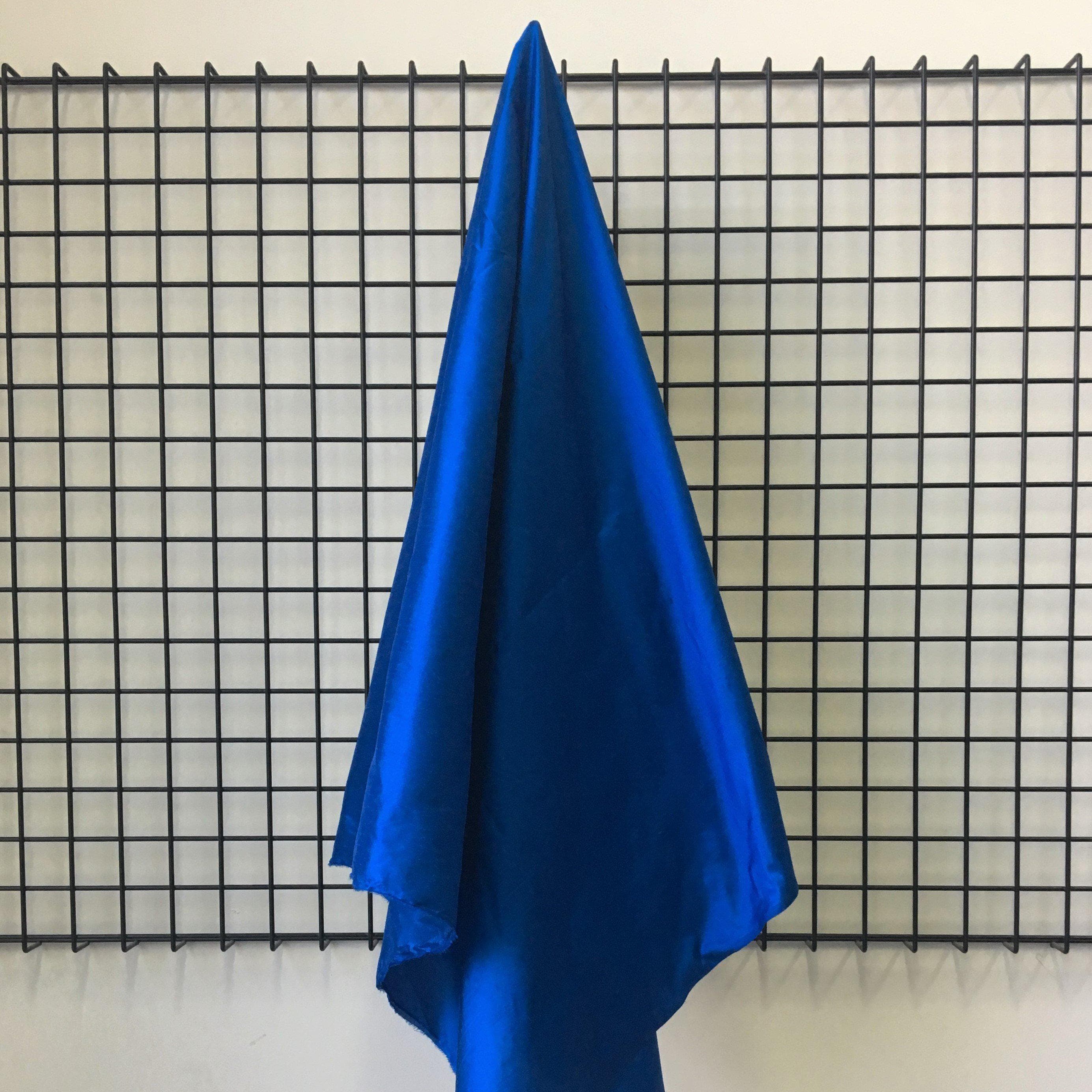Marine Silk Dupion — mid-weight and crisp with a lightly slubbed texture, 100% silk, 137cm wide