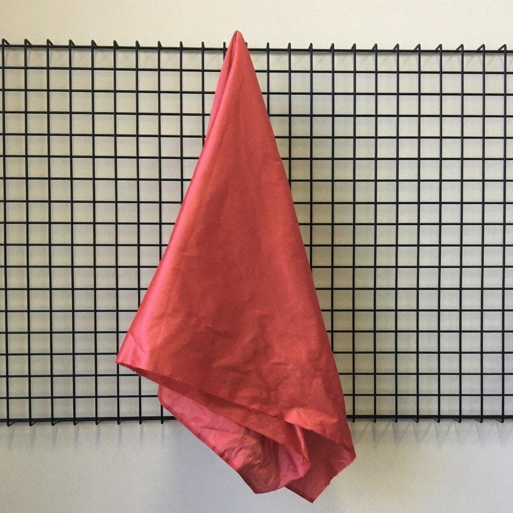 Melon Silk Dupion — mid-weight and crisp with a lightly slubbed texture, 100% silk, 137cm wide