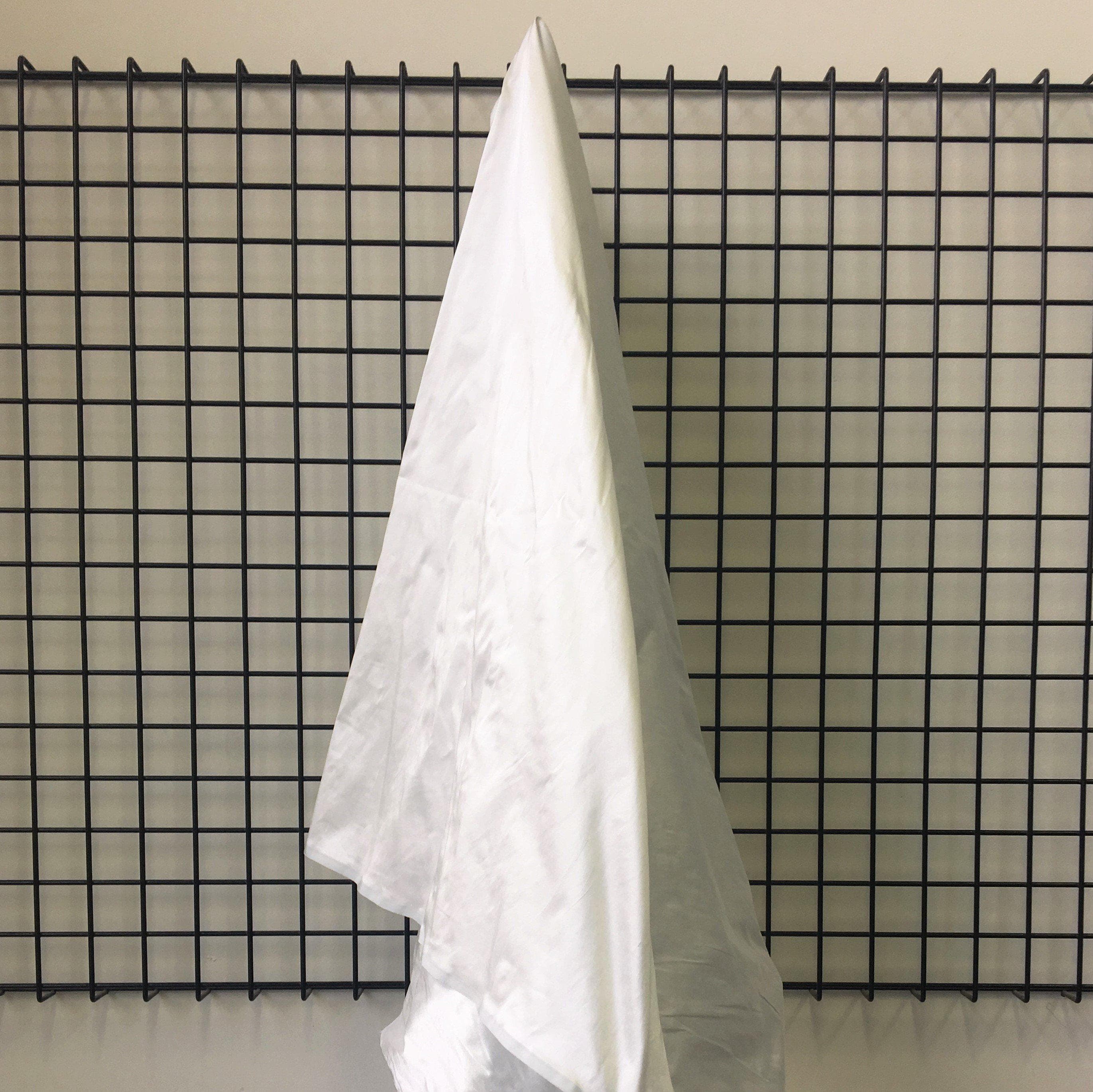 Pale Blue Silk Dupion — mid-weight and crisp with a lightly slubbed texture, 100% silk, 137cm wide