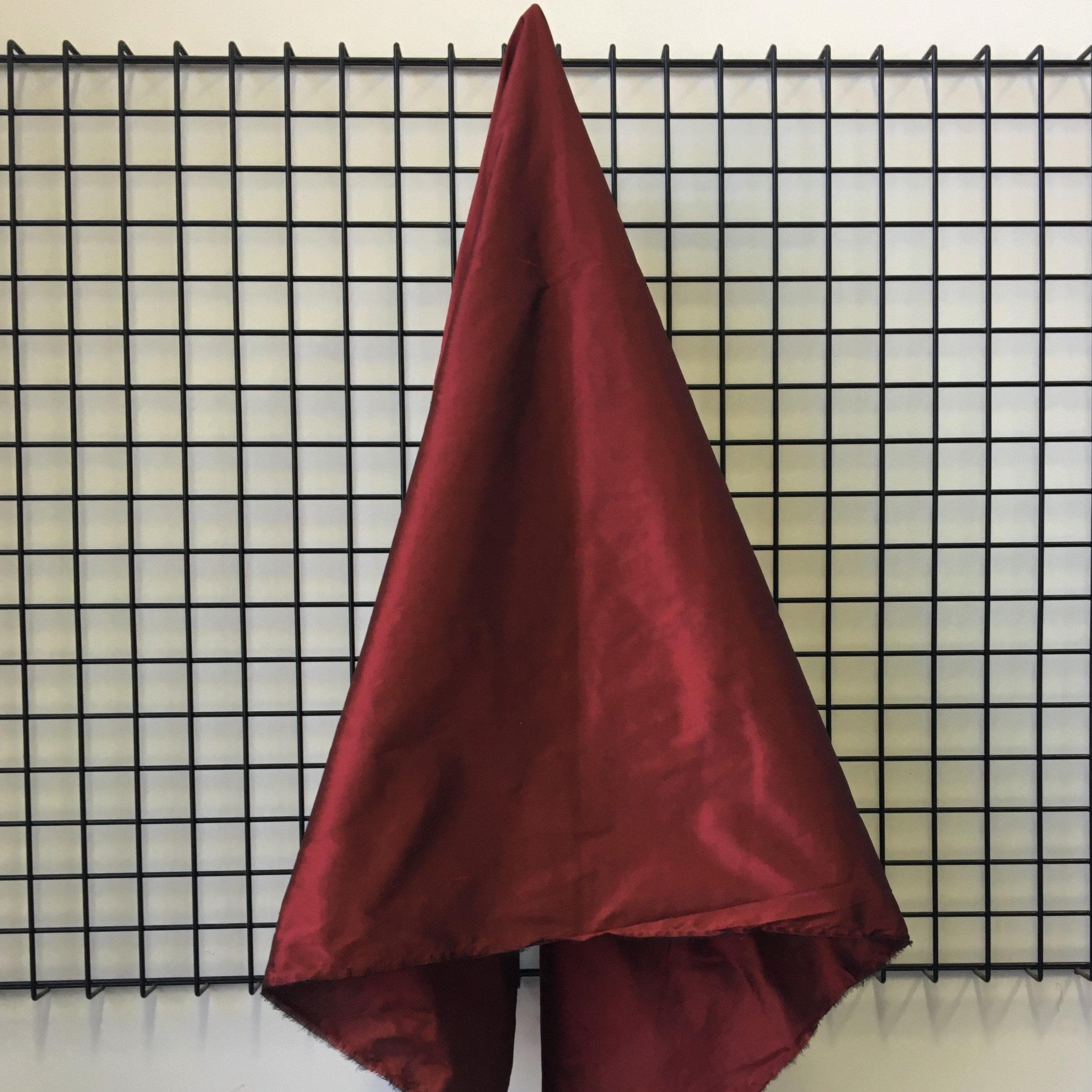 Rust Silk Dupion — mid-weight and crisp with a lightly slubbed texture, 100% silk, 137cm wide