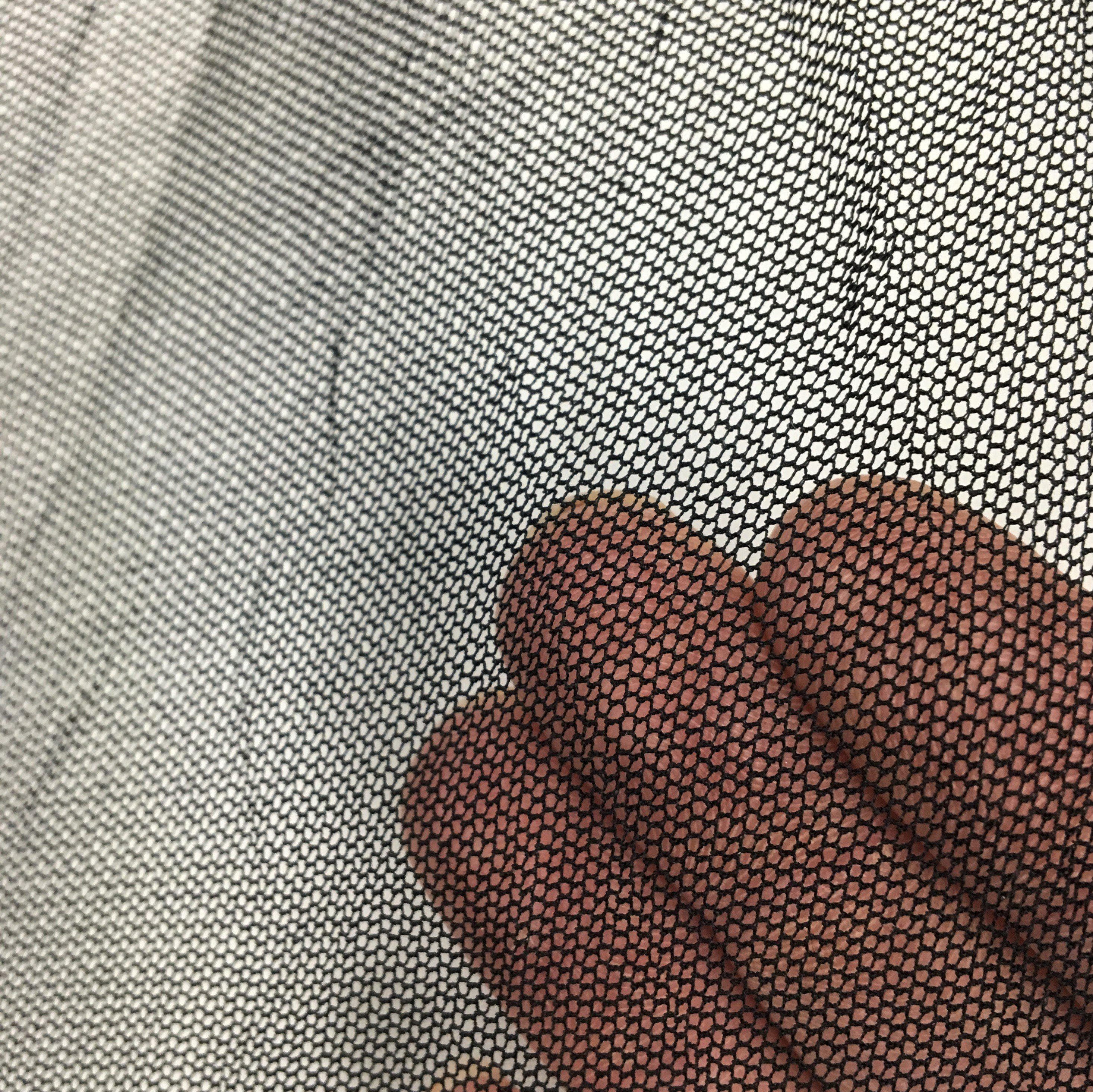 Black Silk Mesh — lightweight and soft with a hexagon weave and natural give, in silk, 120cm wide