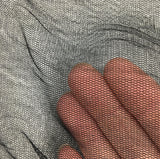 Black Silk Tulle — lightweight, 84% silk 16% polyamide, 180cm wide