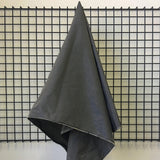 Slate Silk Dupion — mid-weight and crisp with a lightly slubbed texture, 100% silk, 137cm wide