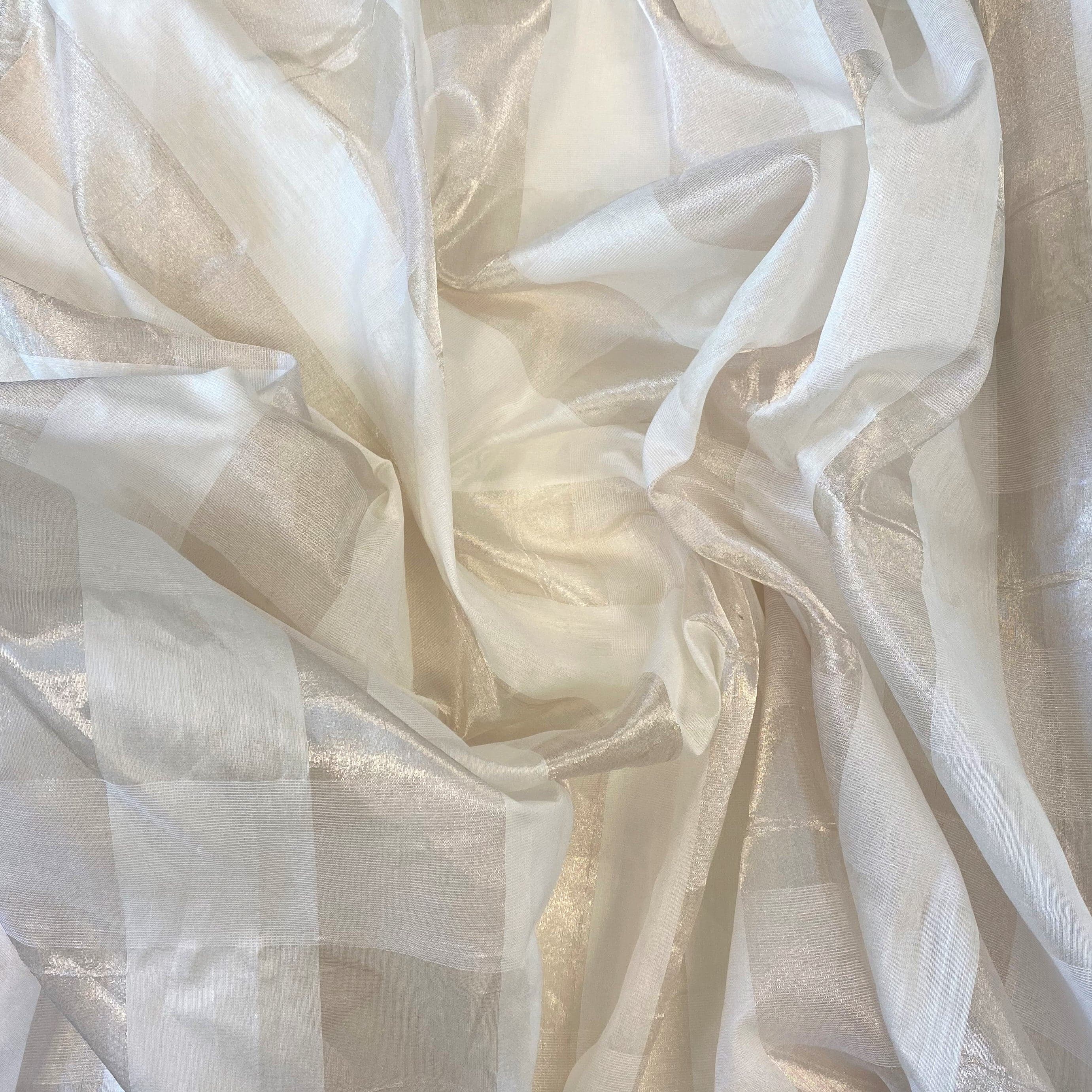 Stripe Organza Silver