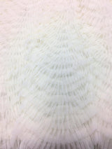 Ivory Ruffled Tulle — soft, 100% nylon, 135cm wide