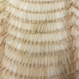 Nude Ruffled Tulle — soft, 100% nylon, 135cm wide