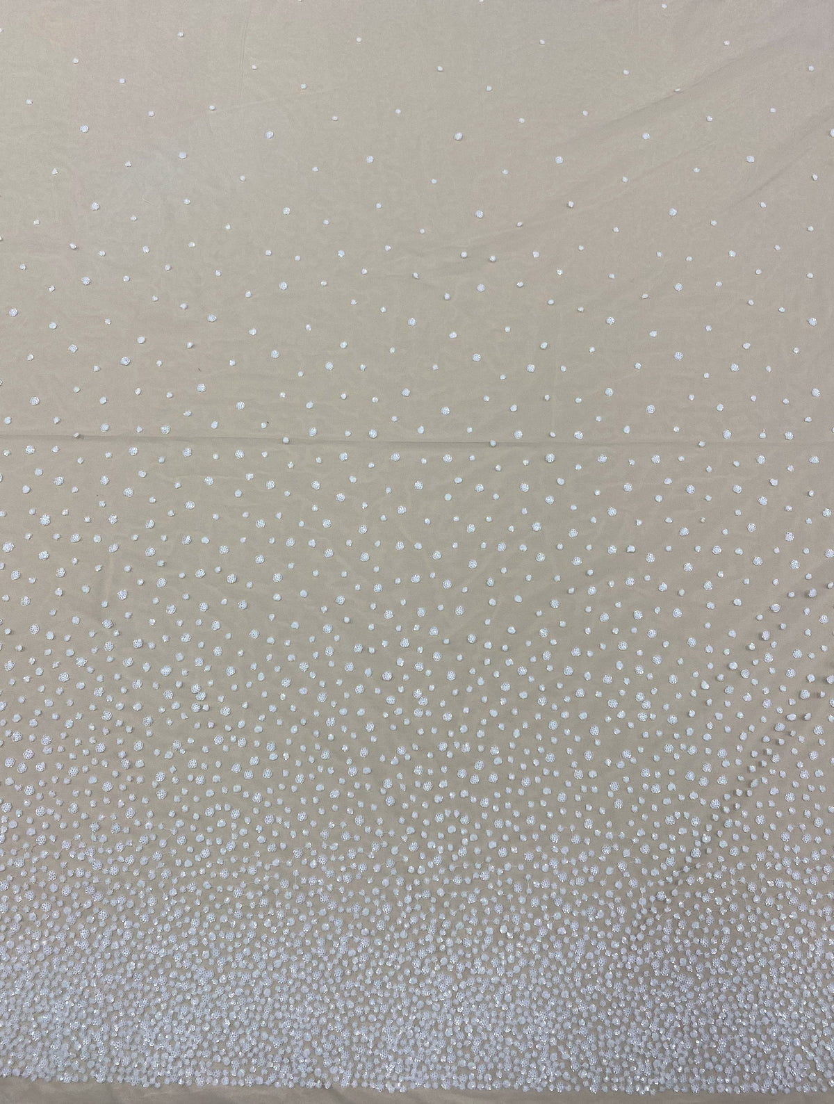 Gradient Sequin Spot Tulle (W53524) - Ivory