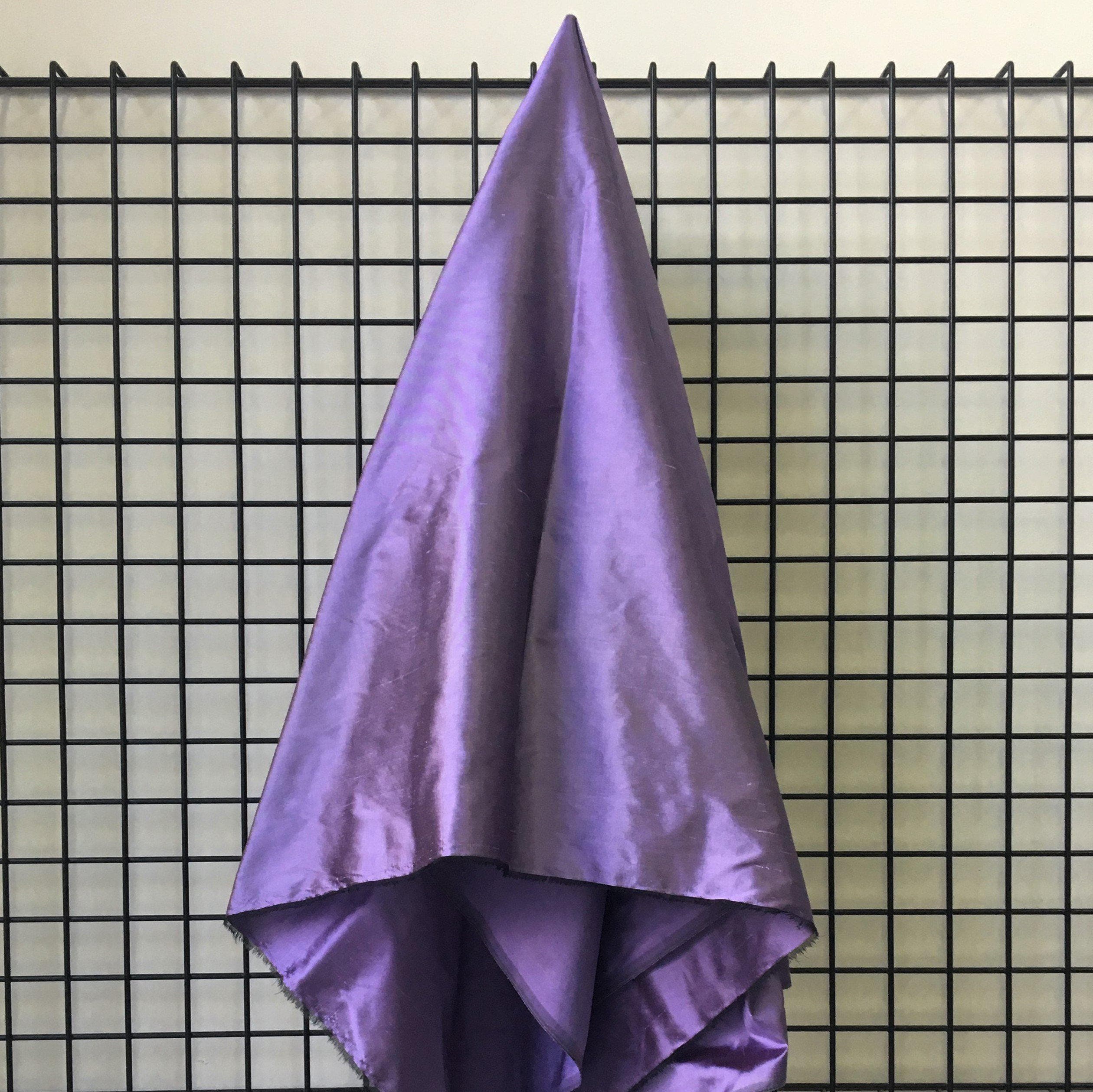 Wisteria Silk Dupion — mid-weight and crisp with a lightly slubbed texture, 100% silk, 137cm wide