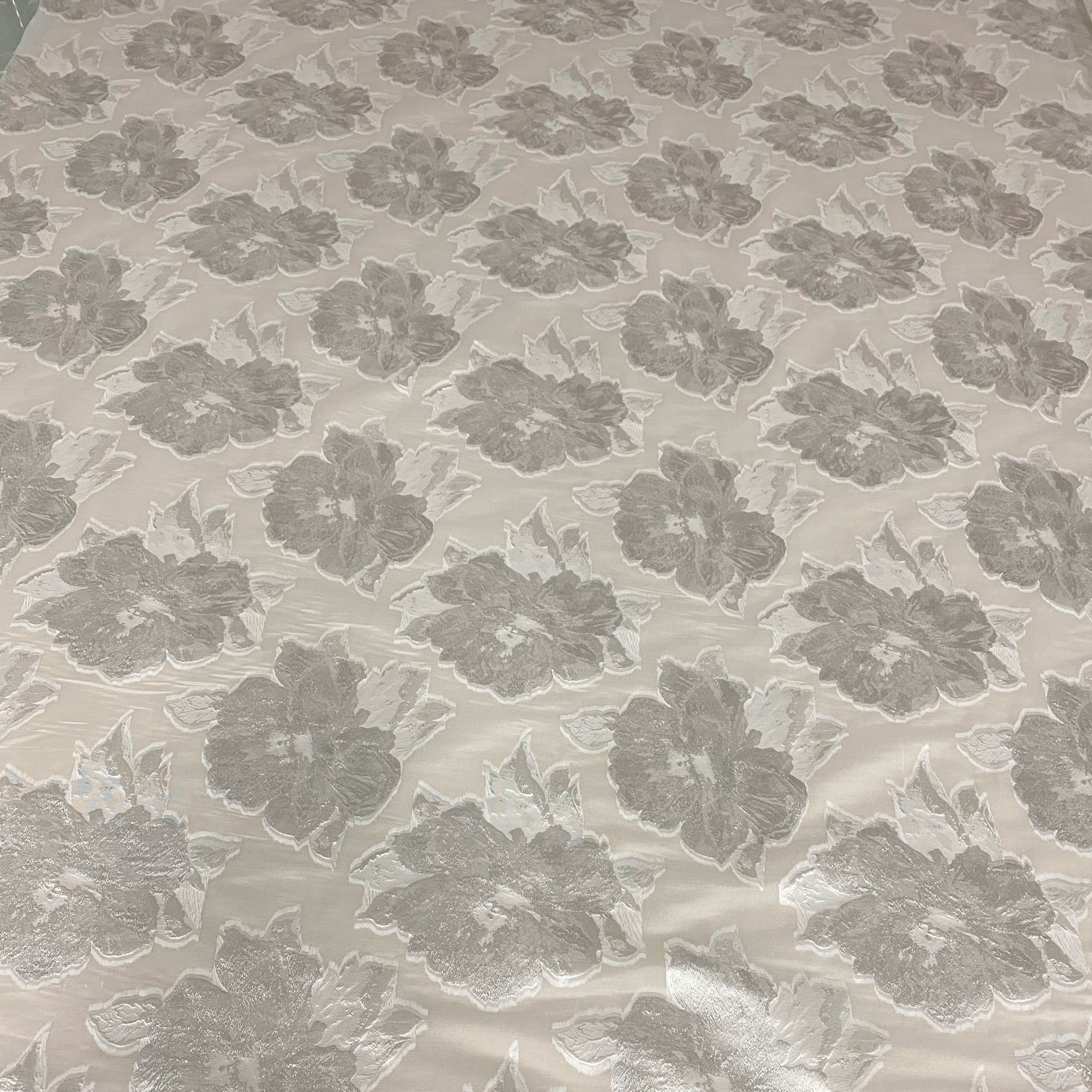 Ivory Allegra Silk Jacquard
