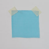 Aquamarine Silk Organza — lightweight, sheer and smooth with a low-sheen finish, 100% silk, 137cm wide