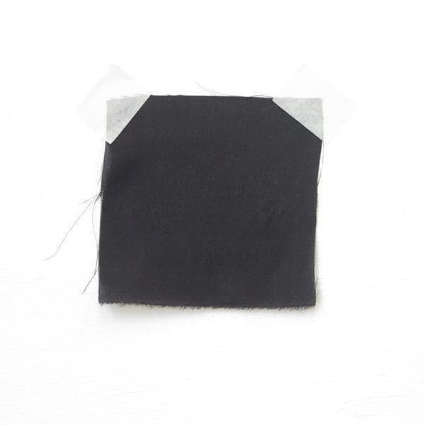 Black Habotai — soft with a light, airy drape and a smooth satin finish, 100% mulberry silk, 140cm wide