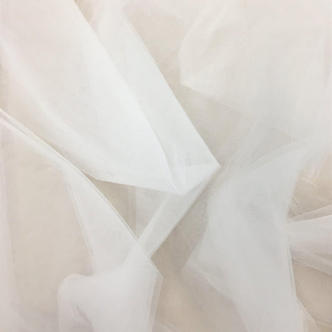 Bridal Tulle Silk White