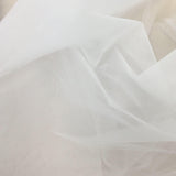 White Bridal Tulle — mid-weight, 100% nylon, 300cm wide