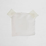 Cream Satin Chiffon — lightweight and sheer with a fluid, airy drape and a smooth satin luster finish, 100% mulberry silk, 140cm wide
