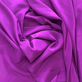Magenta Crepe De Chine — lightweight with a low-sheen matte finish and a soft, fluid drape, 100% mulberry silk, 137cm wide