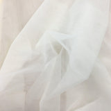 Pale Ivory Crystal Tulle — mid-weight, 100% nylon, 300cm wide
