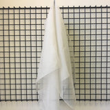 Dove Silk Organza — lightweight, sheer and smooth with a low-sheen finish, 100% silk, 137cm wide