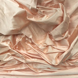 Apricot Silk Dupion — mid-weight and crisp with a lightly slubbed texture, 100% silk, 137cm wide