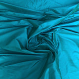 Aqua Silk Dupion — mid-weight and crisp with a lightly slubbed texture, 100% silk, 137cm wide