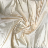 Cream Silk Dupion — mid-weight and crisp with a lightly slubbed texture, 100% silk, 137cm wide