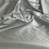 Duck Egg Silk Dupion — mid-weight and crisp with a lightly slubbed texture, 100% silk, 137cm wide