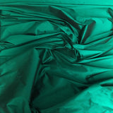 Emerald Silk Dupion — mid-weight and crisp with a lightly slubbed texture, 100% silk, 137cm wide