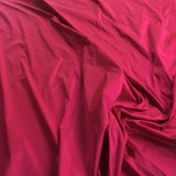 Lipstick Silk Dupion — mid-weight and crisp with a lightly slubbed texture, 100% silk, 137cm wide