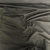 Slate Silk Dupion — mid-weight and crisp with a lightly slubbed texture, 100% silk, 137cm wide