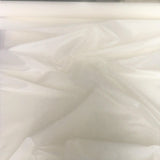 White Silk Dupion — mid-weight and crisp with a lightly slubbed texture, 100% silk, 140cm wide