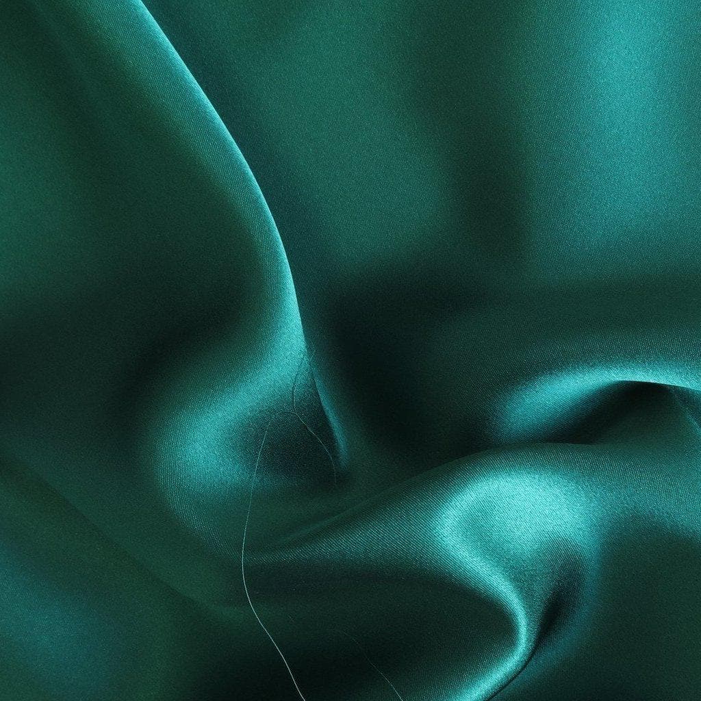Emerald Sandwash Satin — lightweight and soft with a smooth luster satin finish, 100% mulberry silk, 140cm wide