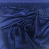 Midnight Habotai — soft with a light, airy drape and a smooth satin finish, 100% mulberry silk, 140cm wide