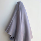 Gunmetal Habotai — soft with a light, airy drape and a smooth satin finish, 100% mulberry silk, 140cm wide