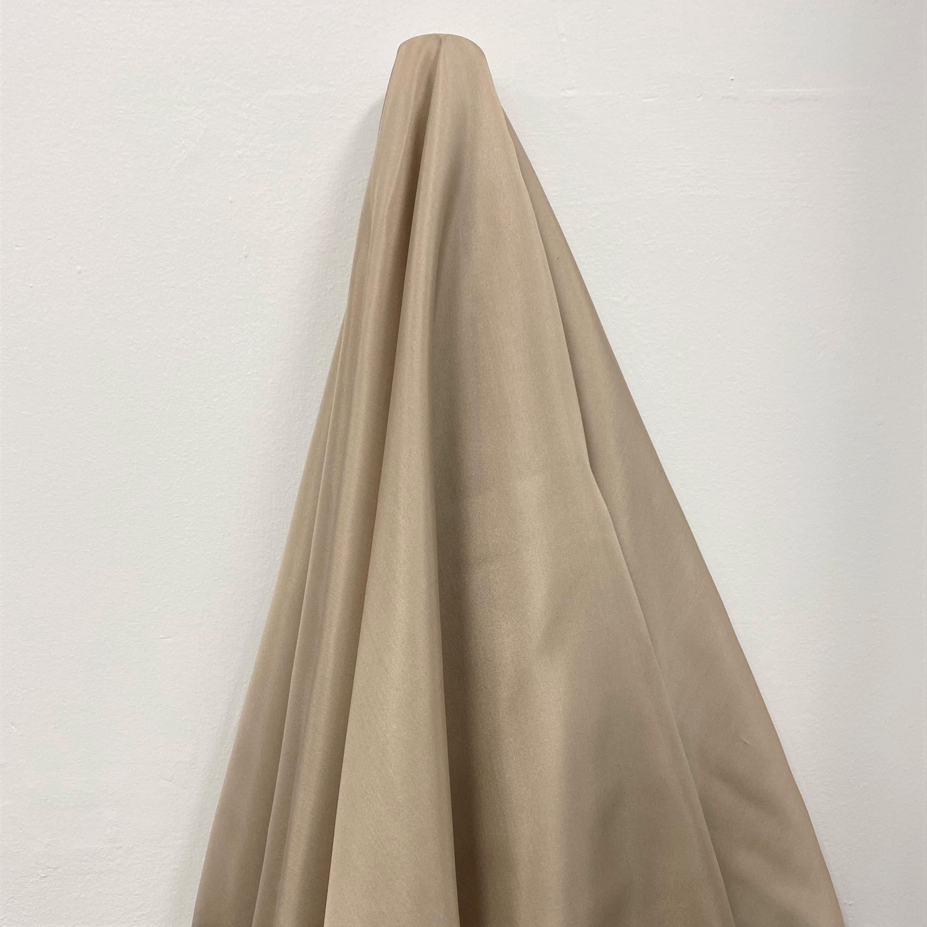 Pancake Habotai — soft with a light, airy drape and a smooth satin finish, 100% mulberry silk, 140cm wide