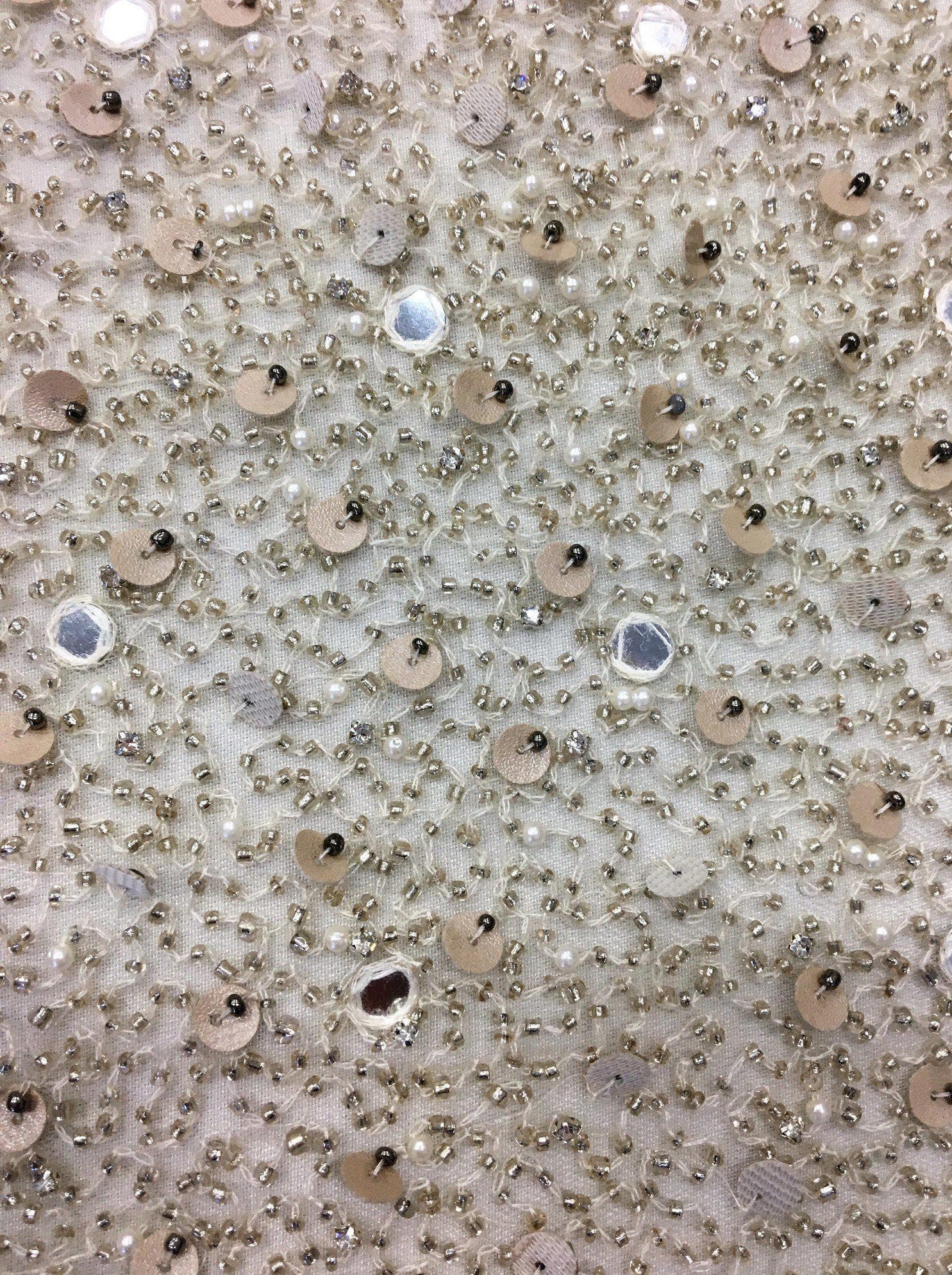 Beaded Mirror Design 1/Gold