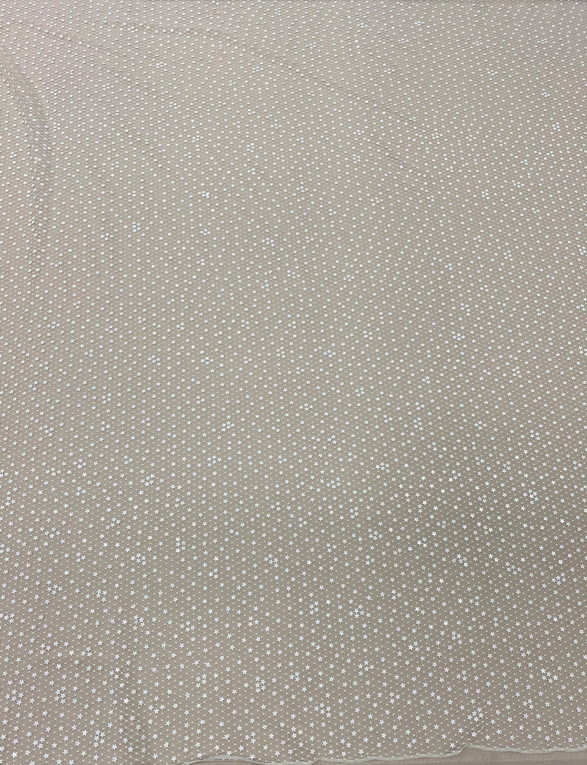 Sequin Star Tulle (K25307) - Ivory