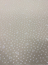 Ivory Sequin Star Tulle — featuring sequins, 100% polyamide, 130cm wide