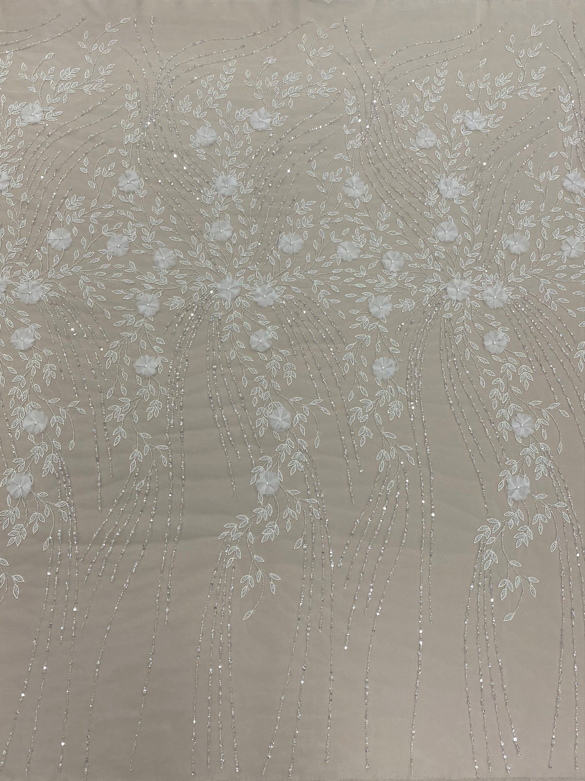 Embellished Tulle (K25757) Ivory