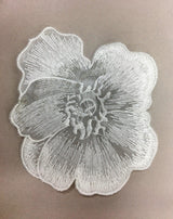 Flower Large Ivory Silver
