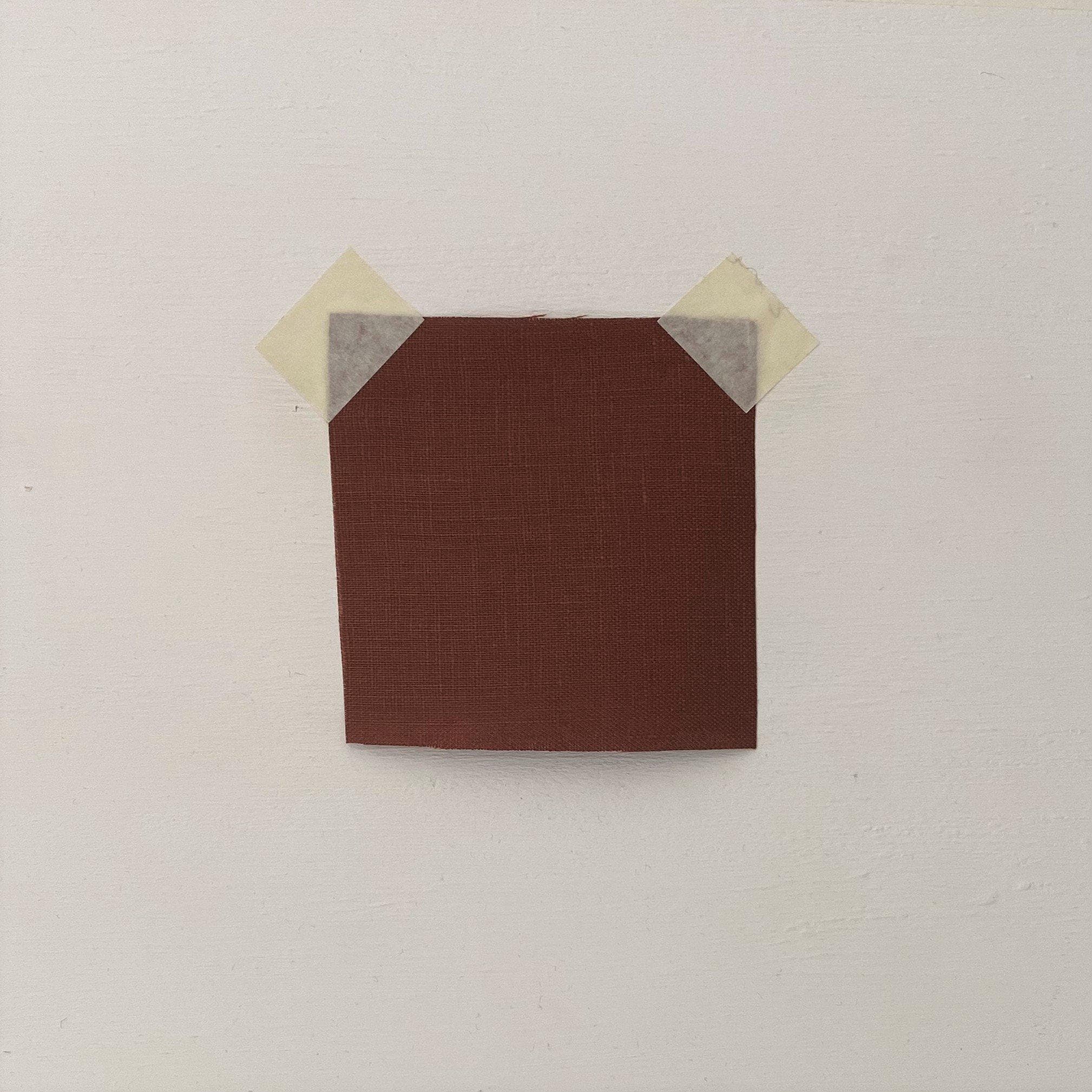 Terracotta Linen — mid-weight plain-weave linen with a slightly crisp handle that softens with wear, 100% linen, 135cm wide