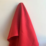 Rosa Red Linen — mid-weight plain-weave linen with a slightly crisp handle that softens with wear, 100% linen, 135cm wide