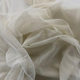 Cream Gold Lurex Tulle — soft, 90% polyester 10% lurex, 150cm wide